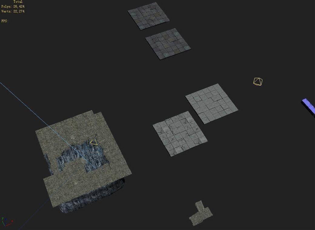 Game Underground - palace - the ground 01 3D model_6