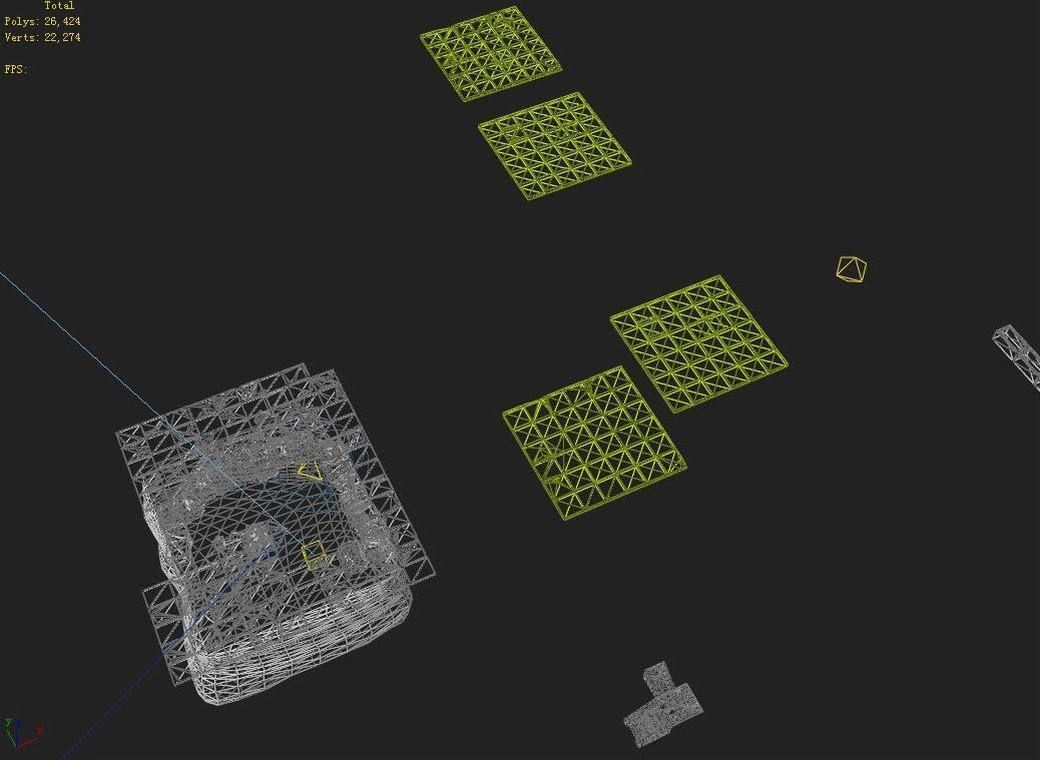 Game Underground - palace - the ground 01 3D model_5