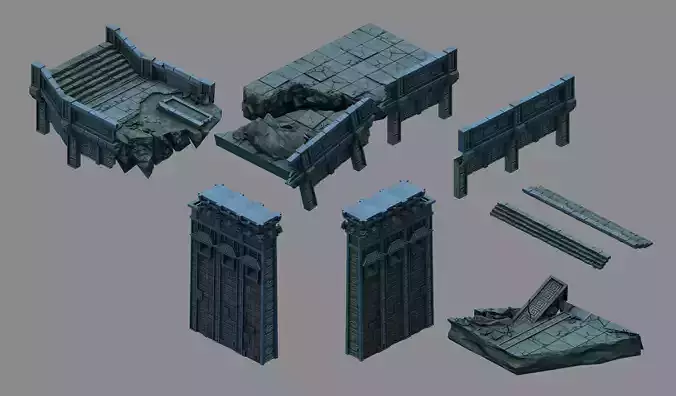 Game Underground - palace - cliffs