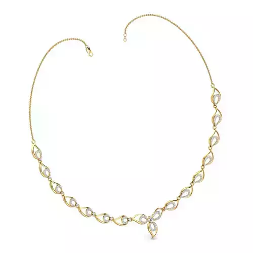 Women necklace-earrings set 3dm stl render detail