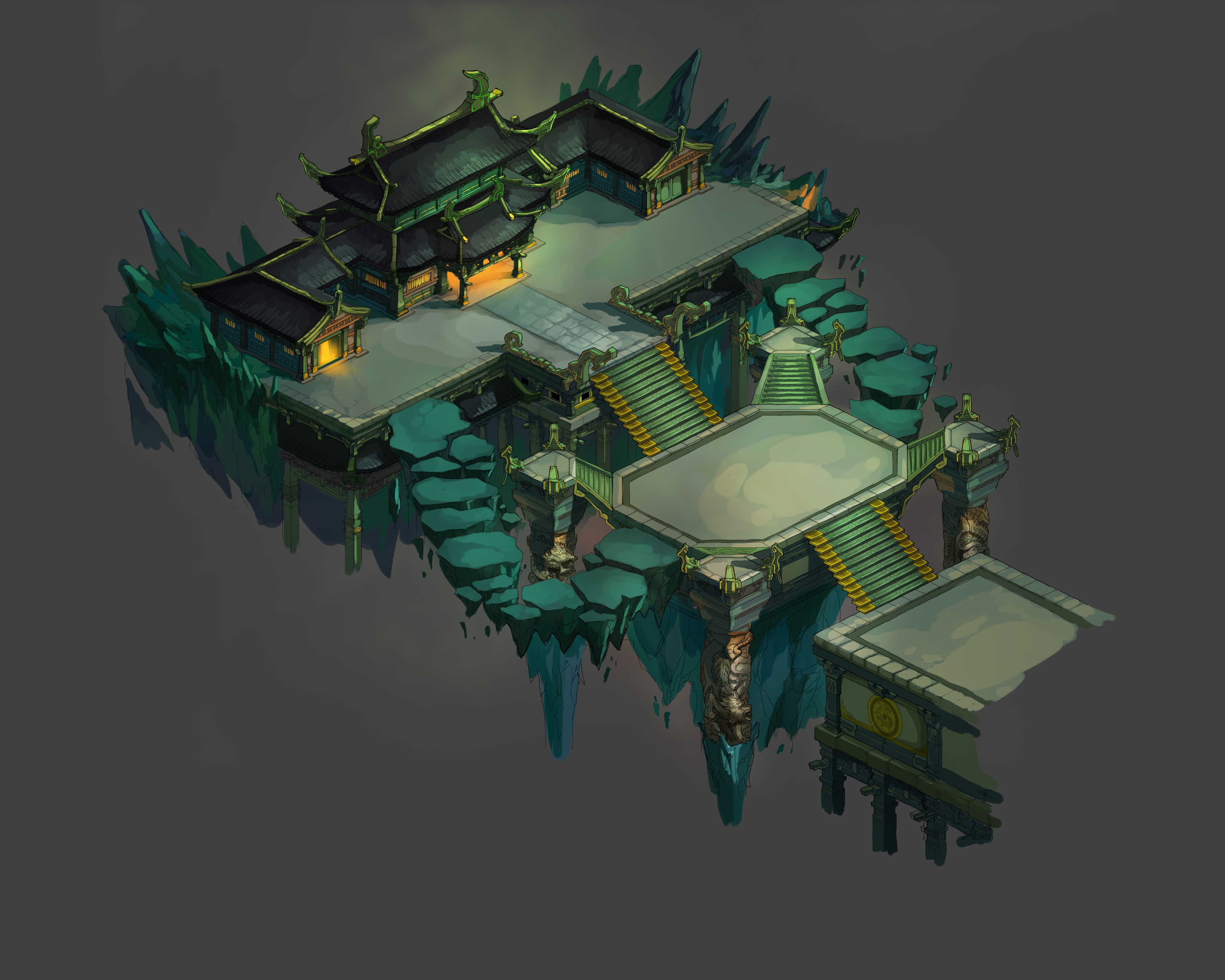 Game Underground Palace - Si San Gong 01 3D model_2