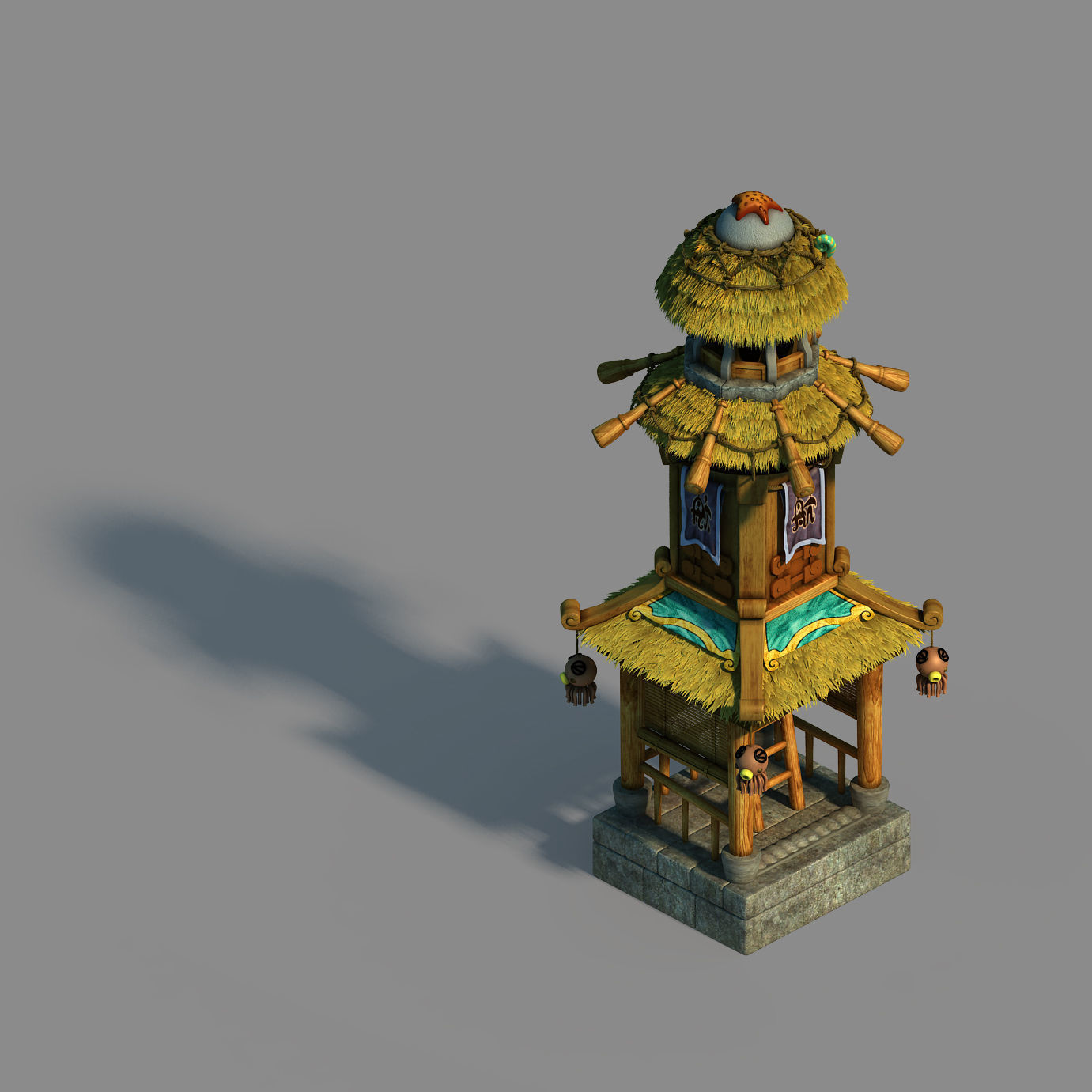 Game Underwater - Liuli Island - Lighthouse 04 3D model_2