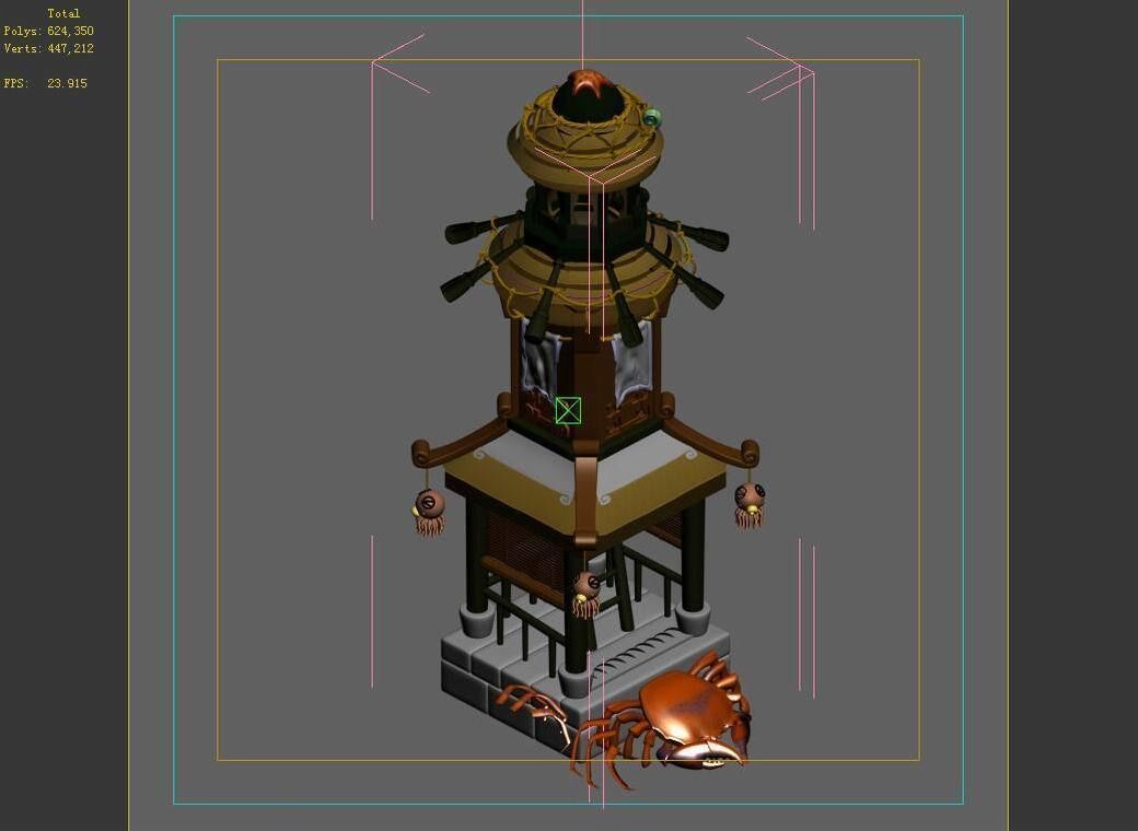 Game Underwater - Liuli Island - Lighthouse 04 3D model_5