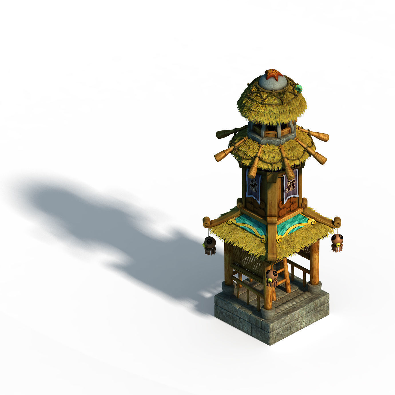 Game Underwater - Liuli Island - Lighthouse 04 3D model_3