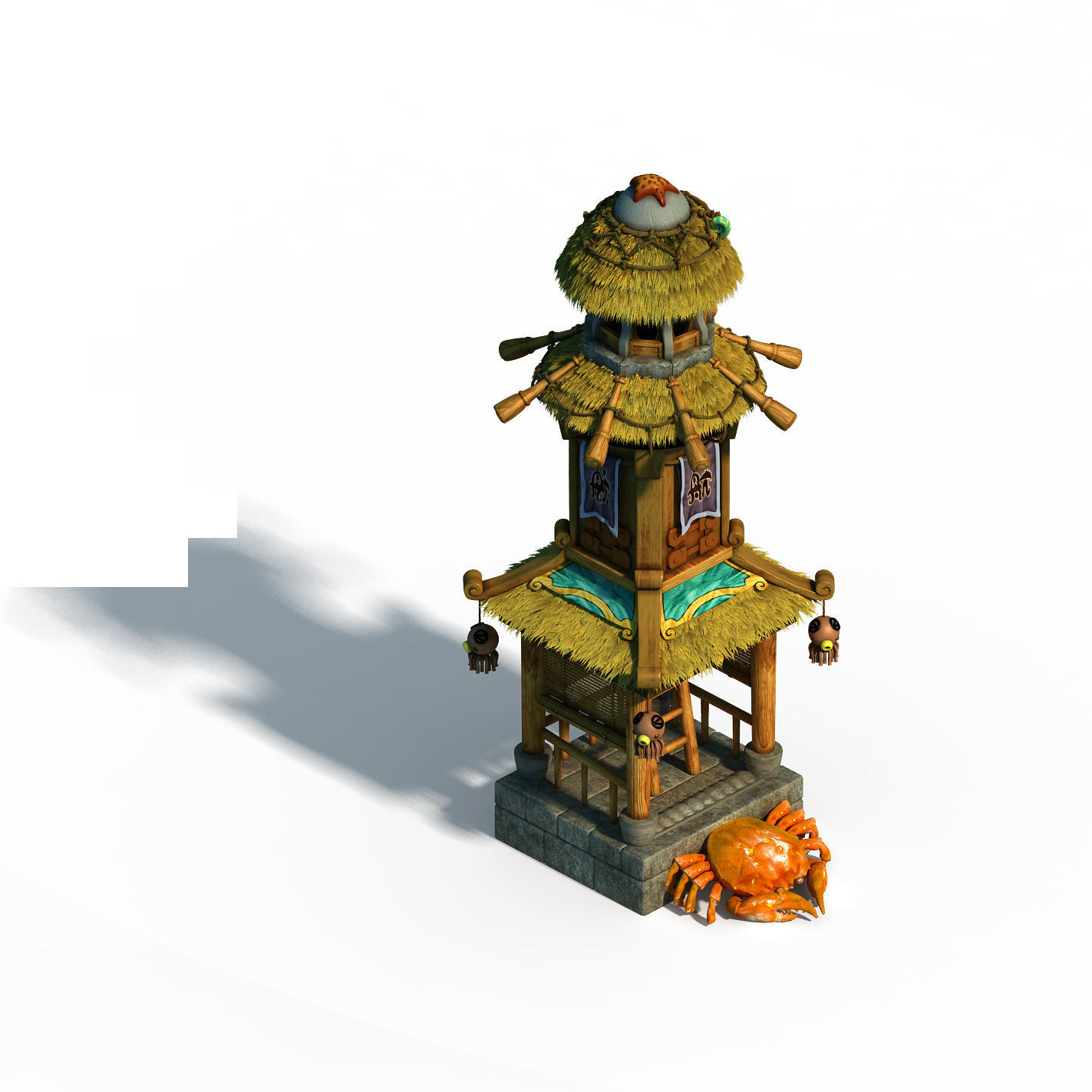 Game Underwater - Liuli Island - Lighthouse 04 3D model_1