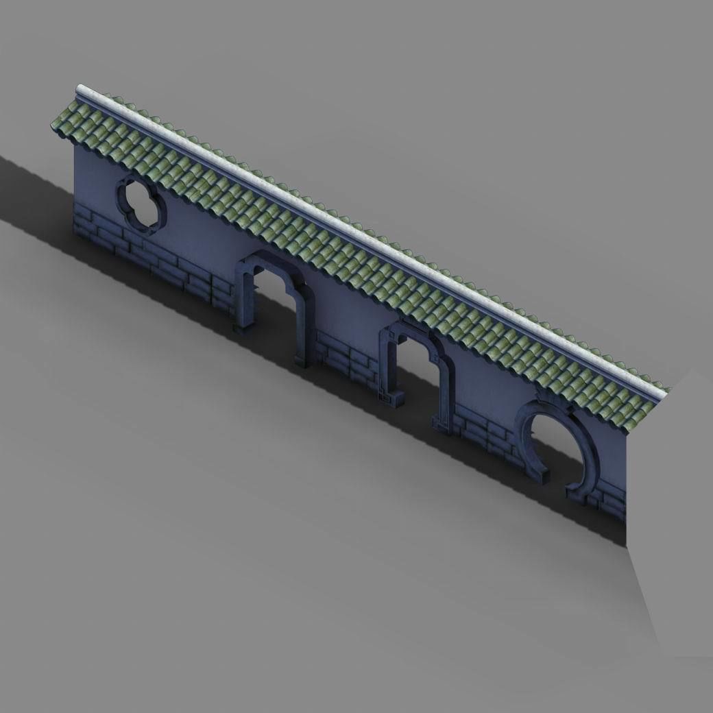 Game River Yang City - a small wall -03 3D model_2