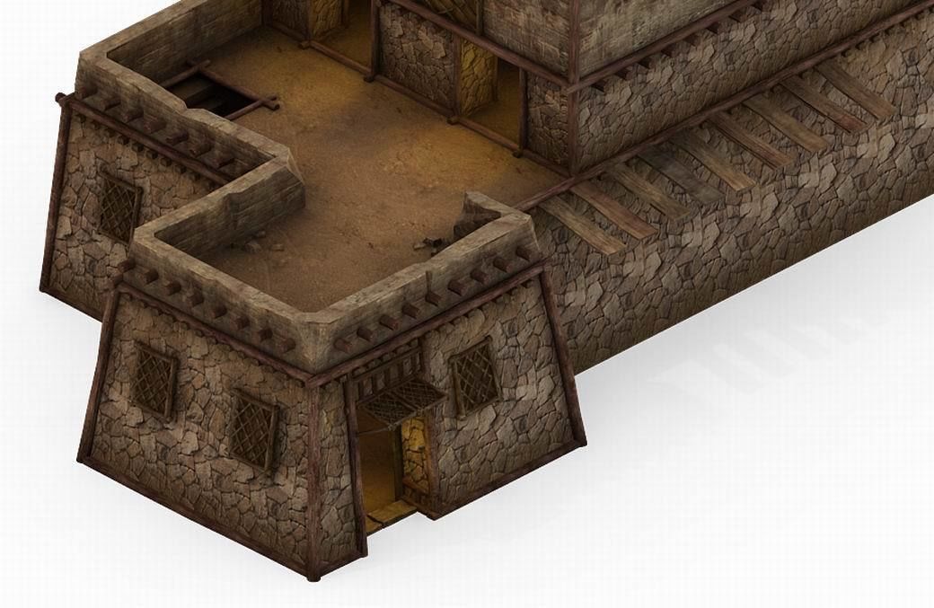 Game Desert - Building - Inn 01 3D model_2