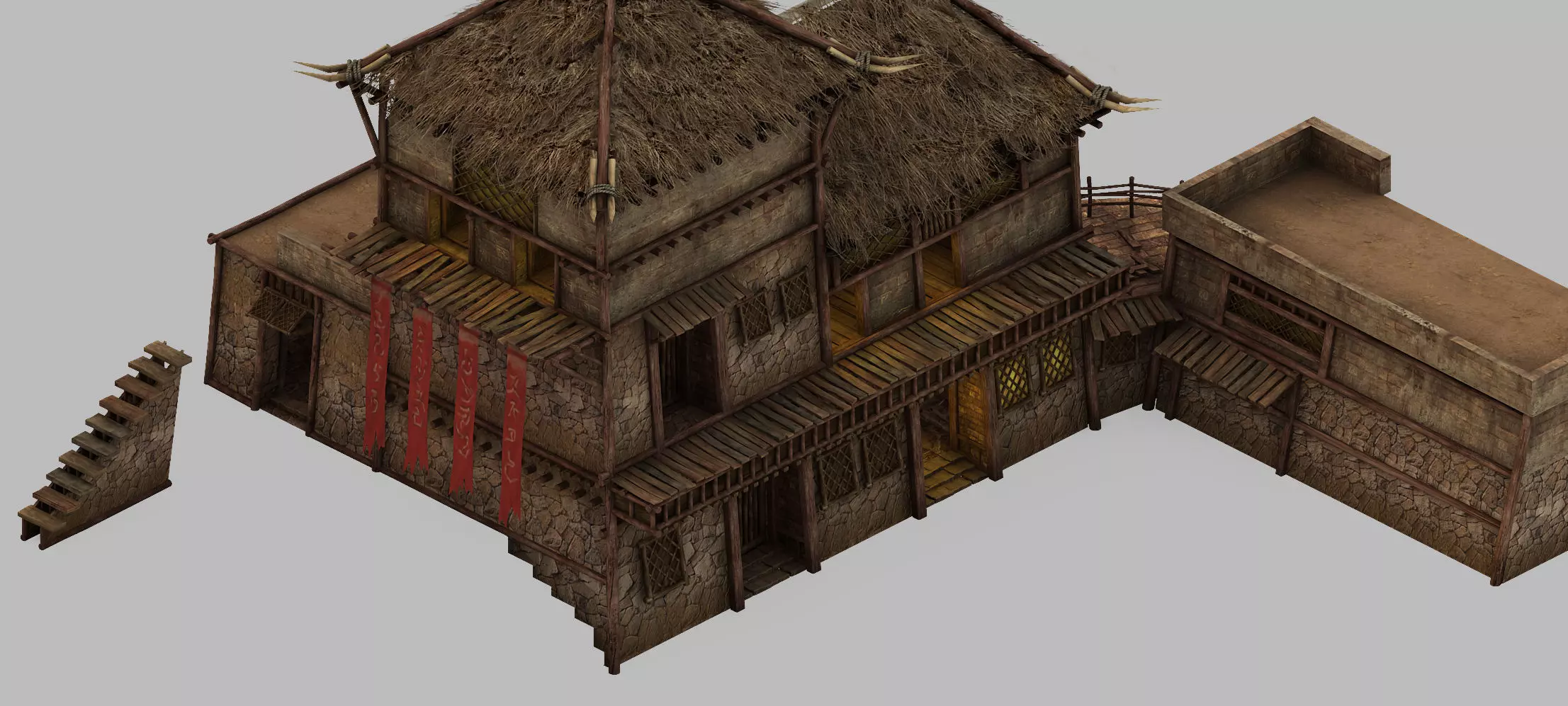 Game Desert - Building - Inn 01 3D model_0