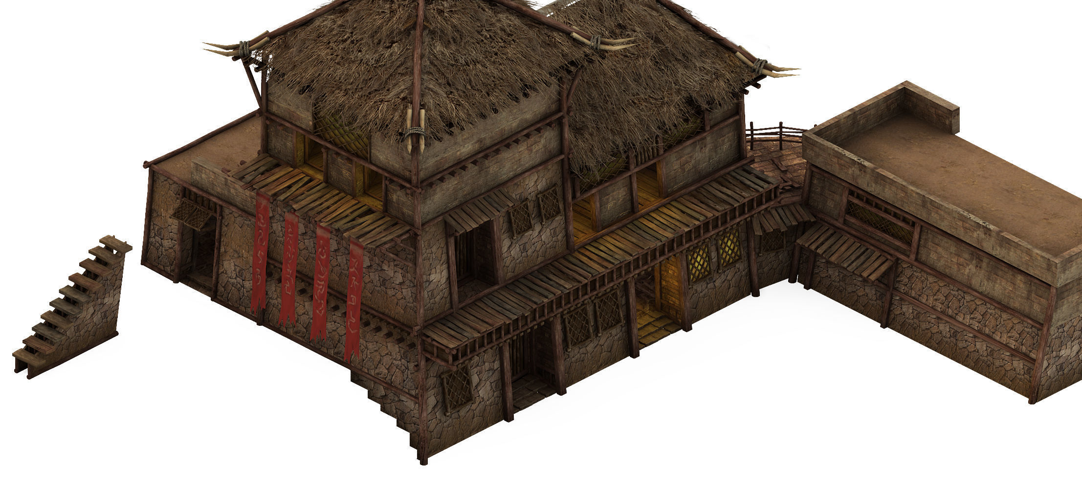 Game Desert - Building - Inn 01 3D model_1