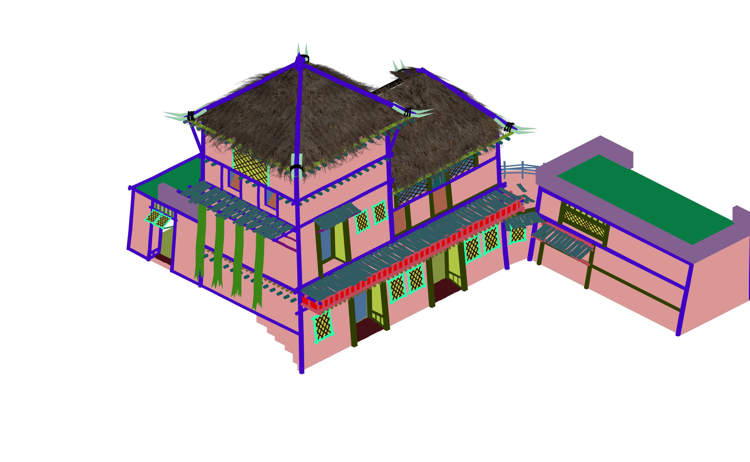 Game Desert - Building - Inn 01 3D model_3