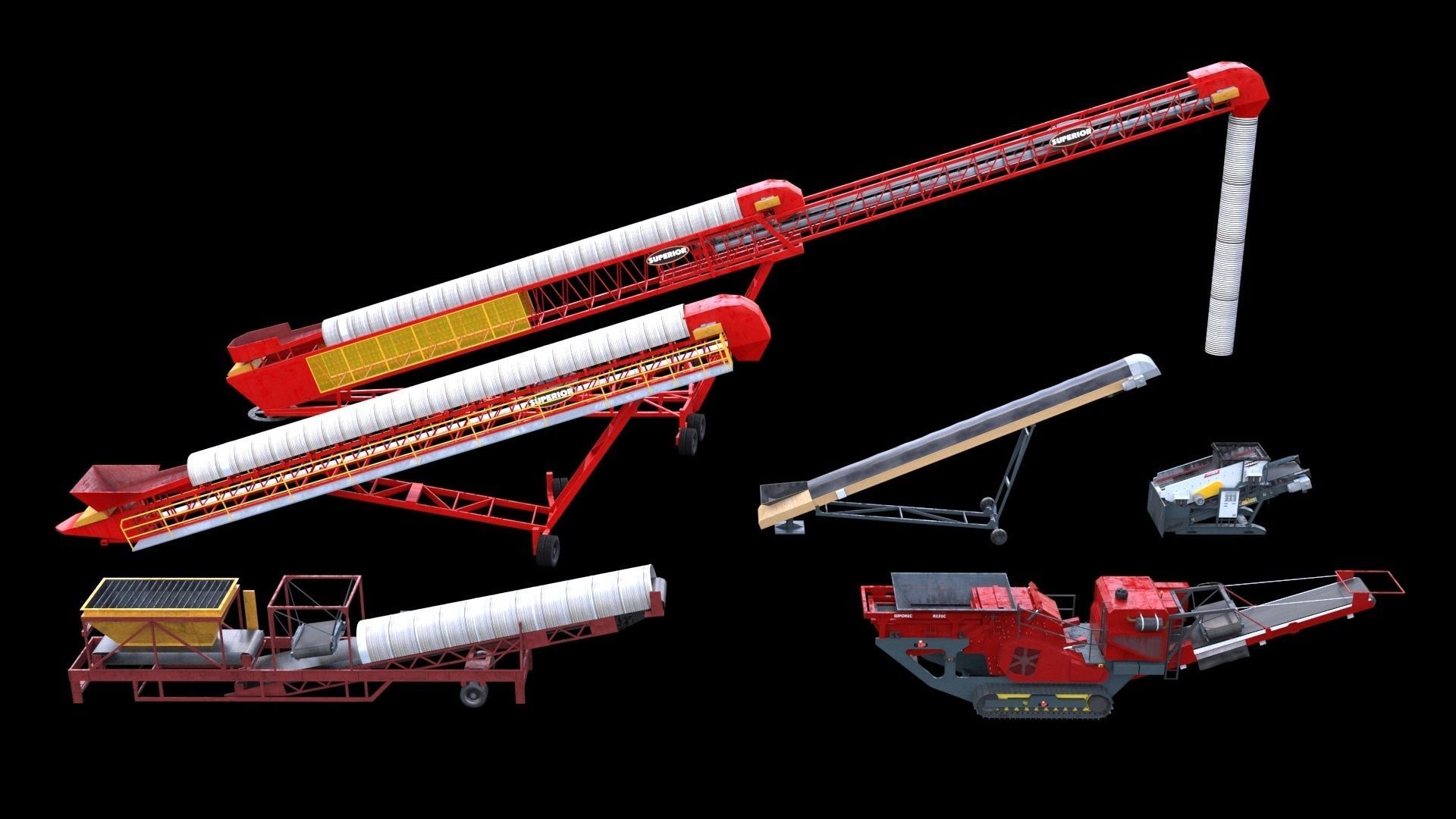 Mining equipment 3D model_3