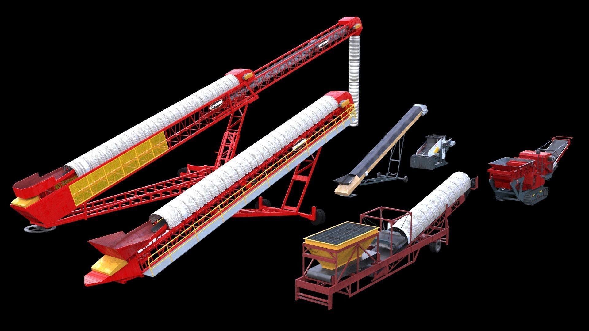 Mining equipment 3D model_2