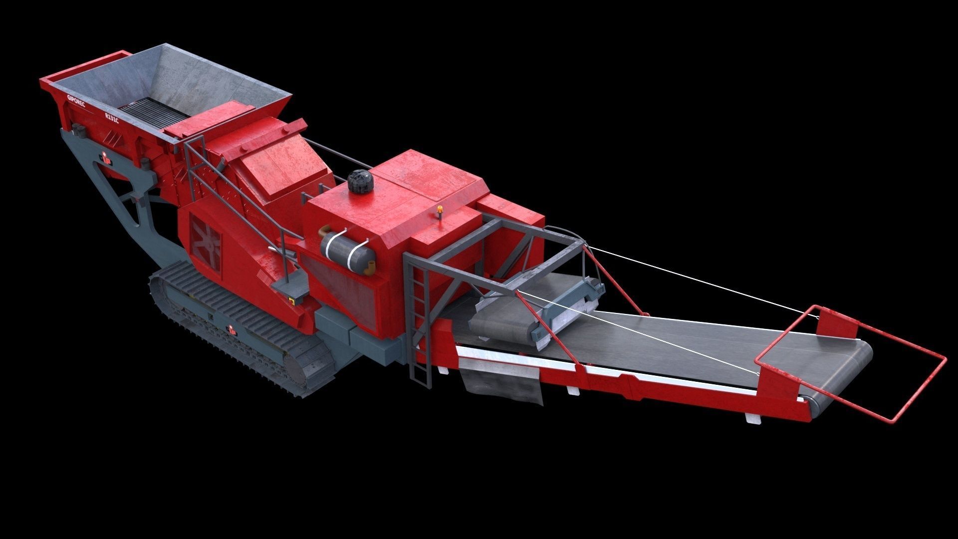 Mining equipment 3D model_4