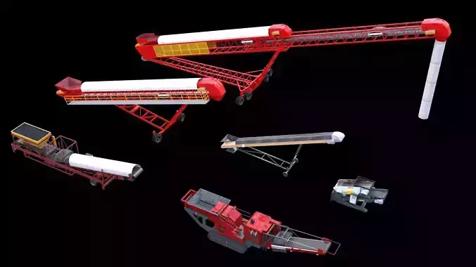 Mining equipment 3D model