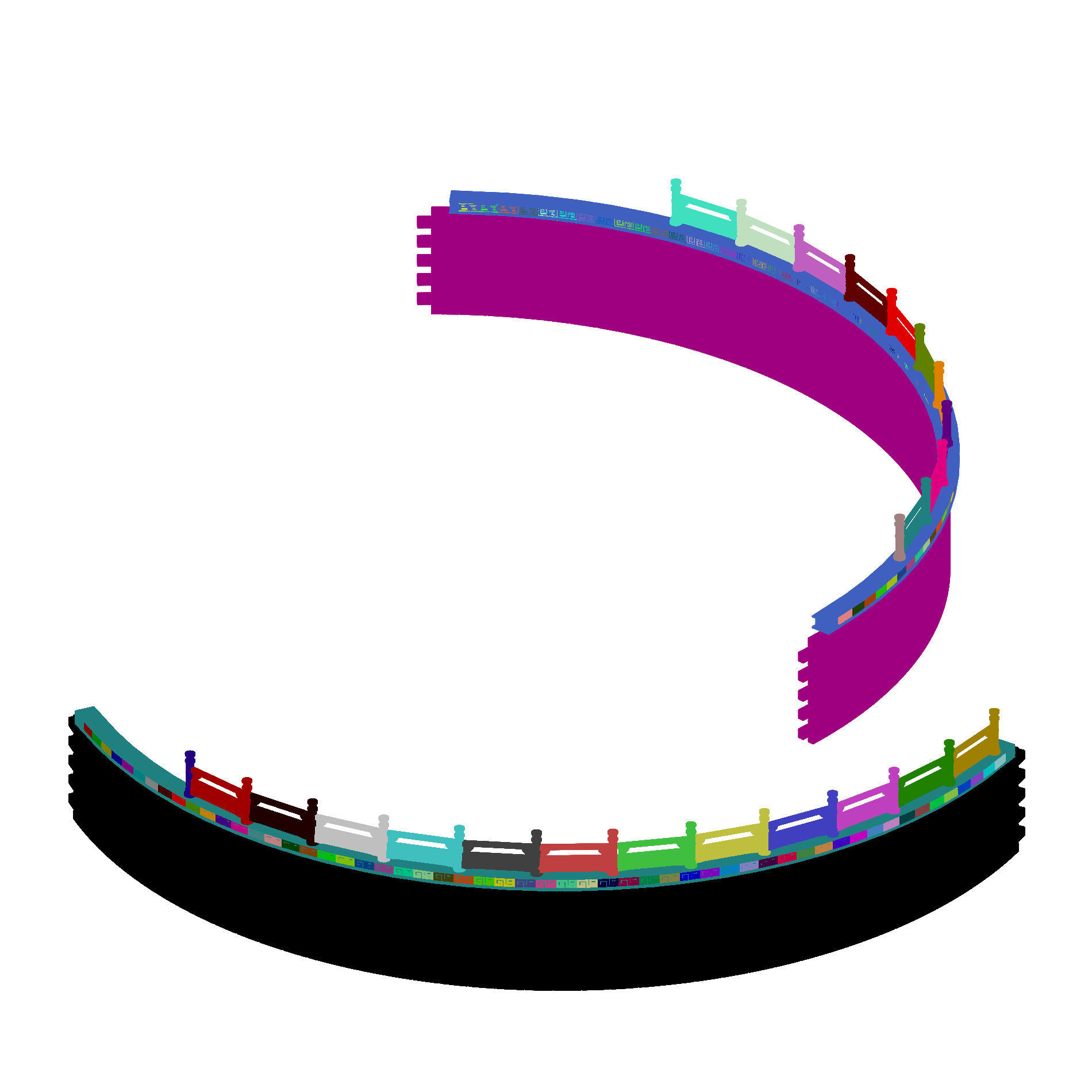 Game Construction - Diaoyutai - Bend Fence 01 3D model_3