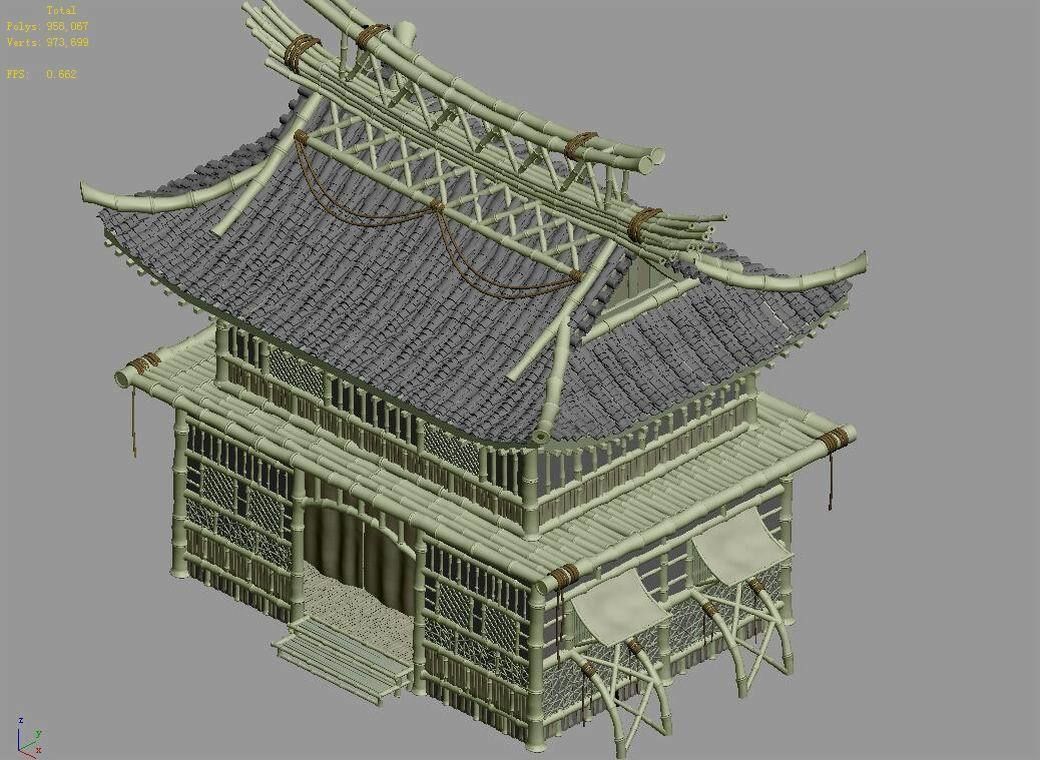 Game Building - Wo Hill Road Building 02 3D model_6