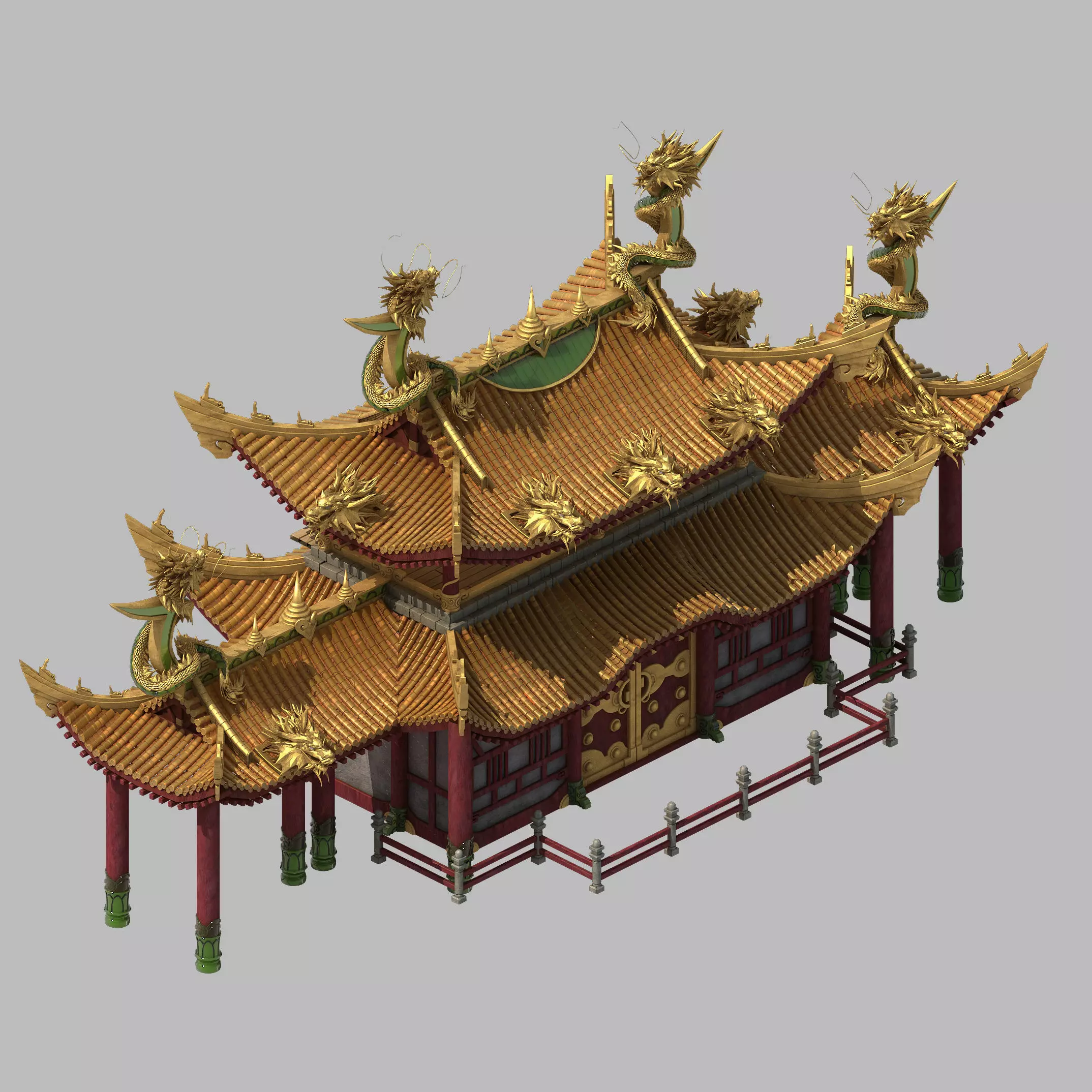 Game Architecture - Royal Palace - Shing Mun 01 3D model_0