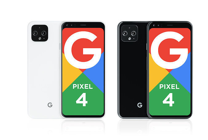 Google Pixel 4 Black and White 3D model