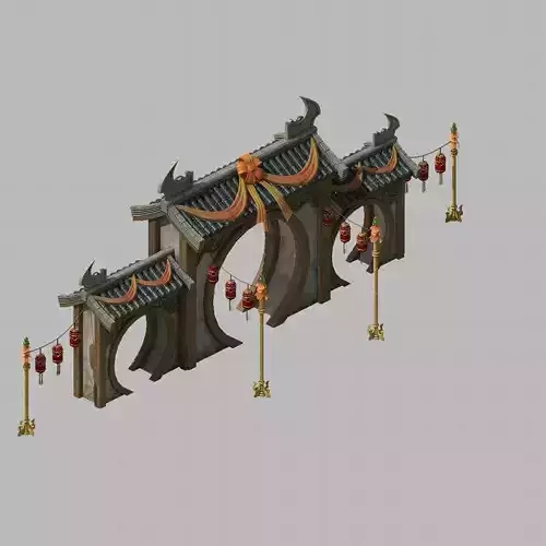 Game Architecture - brothels - house lanterns