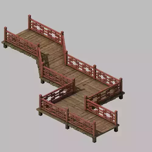 Game Building - nine - wooden bridge 23