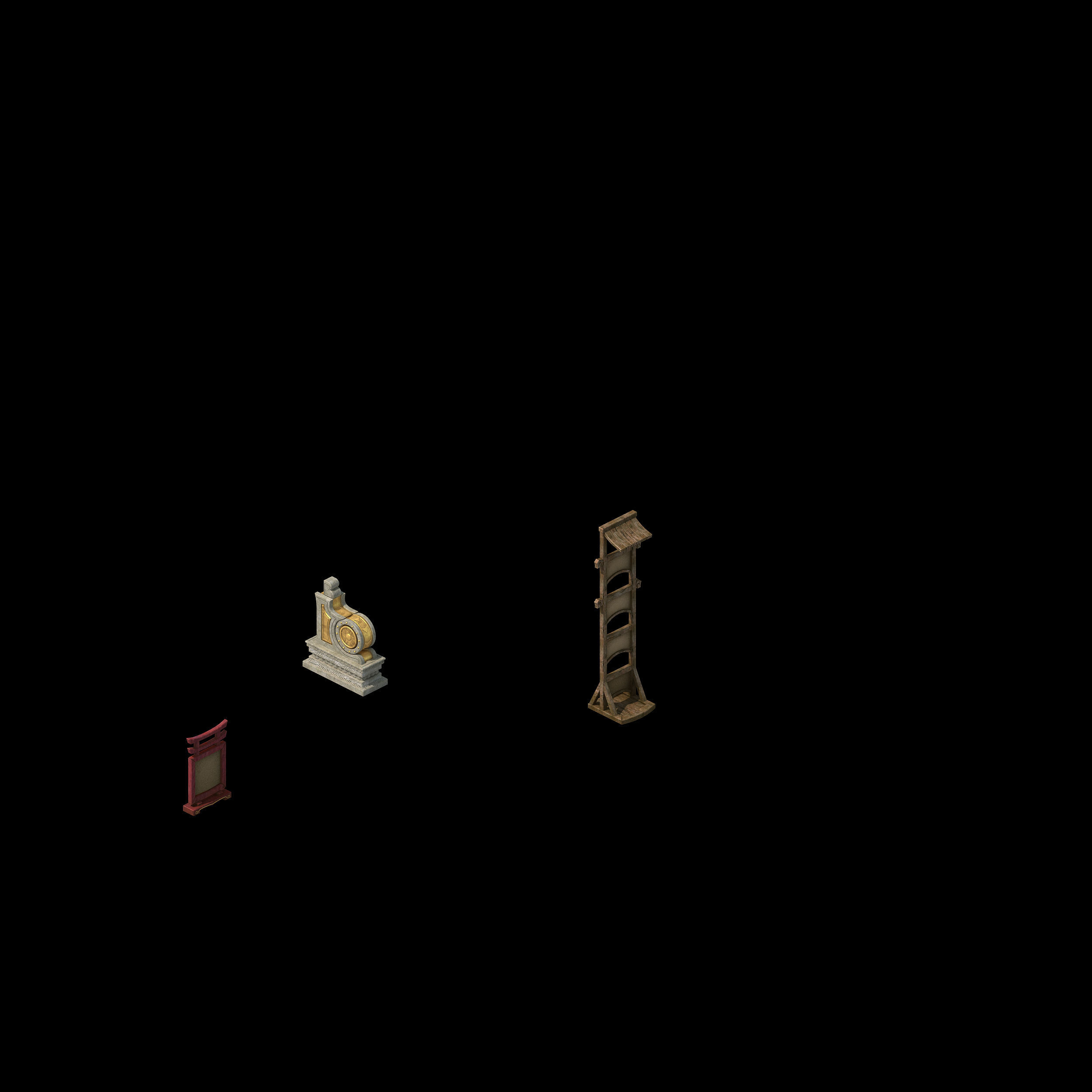 Game Building - Inn - Hotel 01 3D model_4