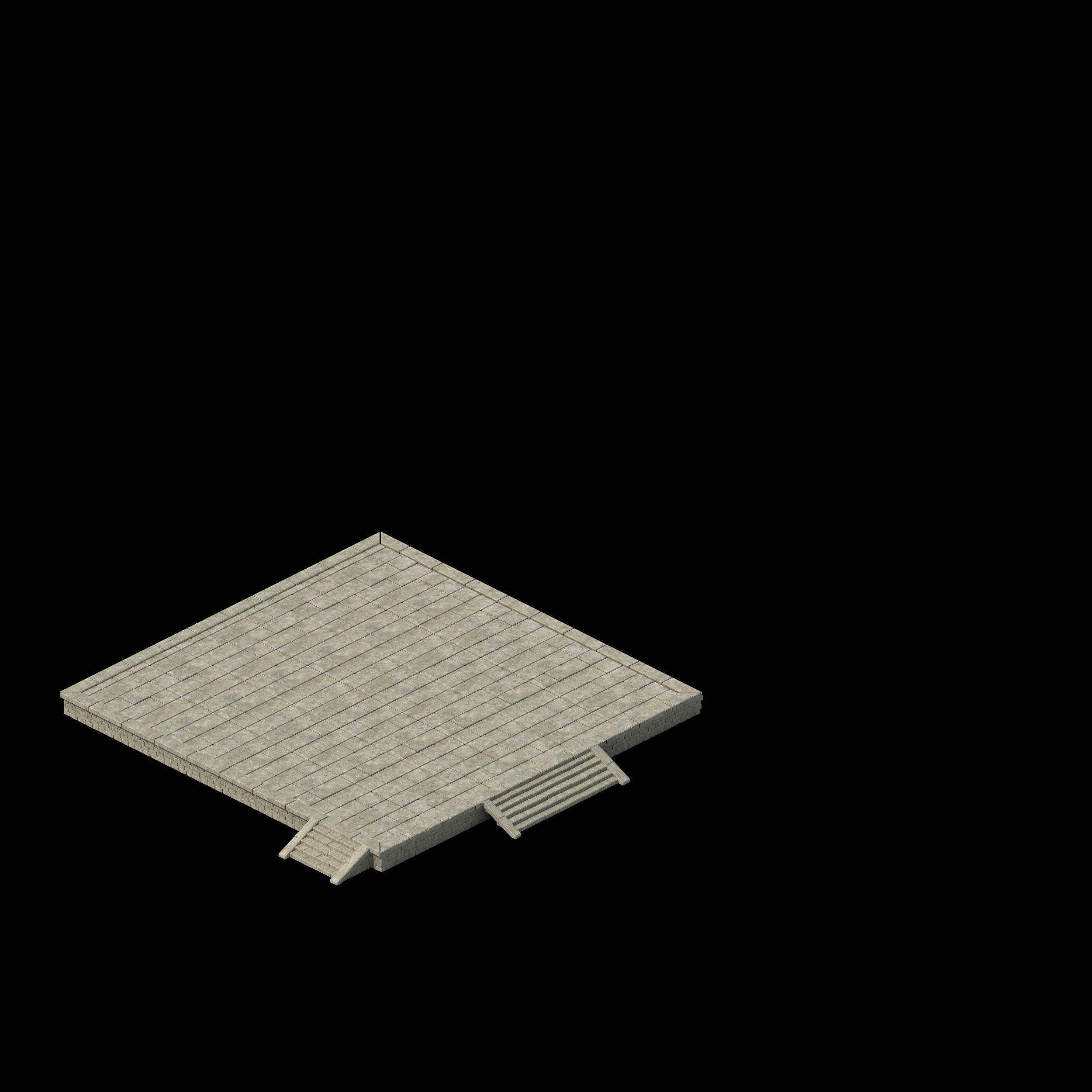 Game Building - Inn - Hotel 01 3D model_5