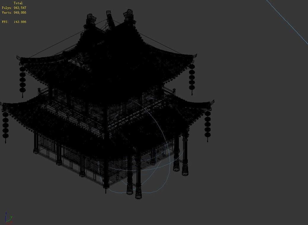 Game Building - Inn - Hotel 01 3D model_6