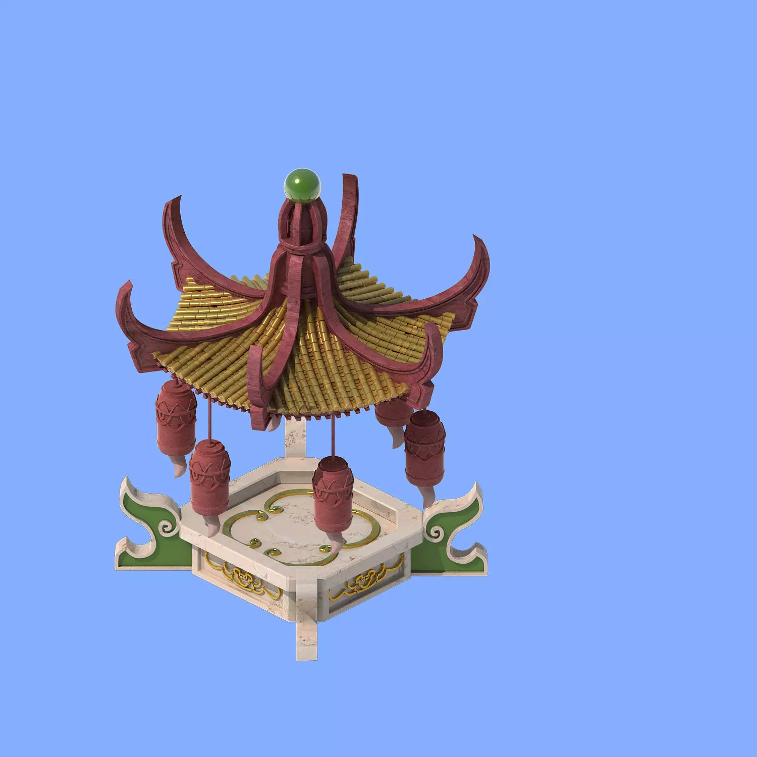 Game Architecture - Gazebo 1127 3D model_0