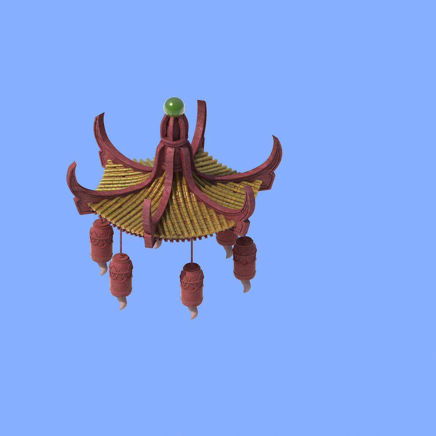 Game Architecture - Gazebo 1127 3D model_4