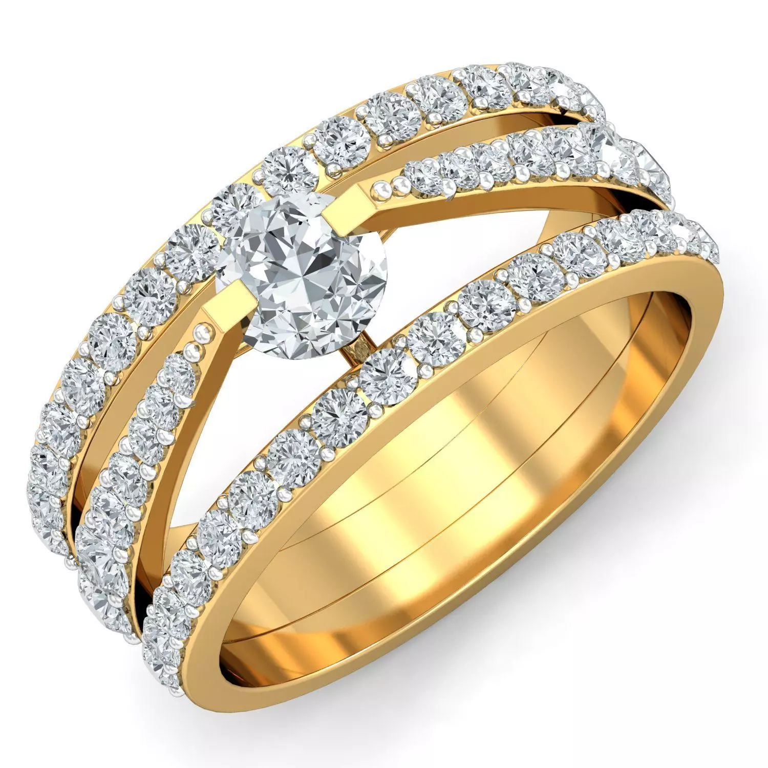 Women cocktail ring 3dm stl render detail 3D print model_0