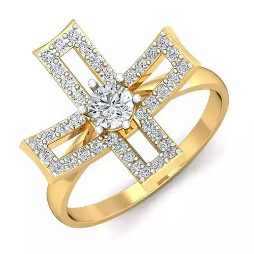 Women cocktail ring 3dm stl render detail  3D print model