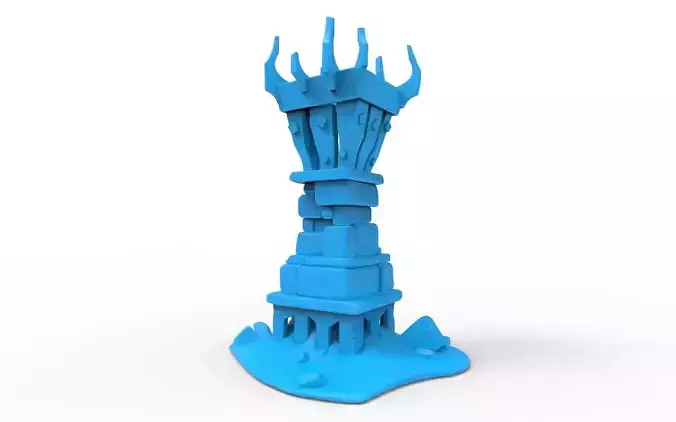 Tower Miniature - The Road to Valhalla - Set 3D print model