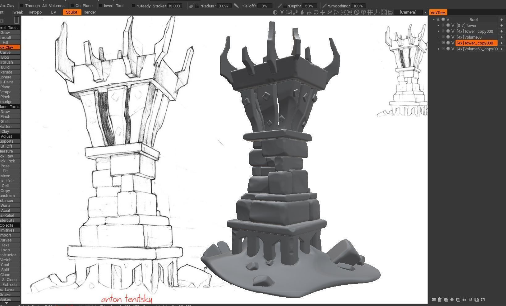 Tower Miniature - The Road to Valhalla - Set 3D print model_1