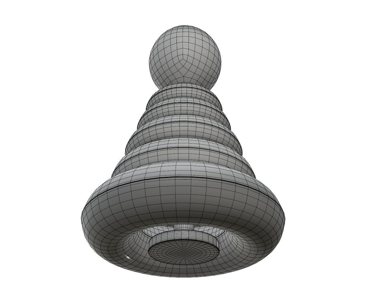 Pyramid colored toy 3D model_8