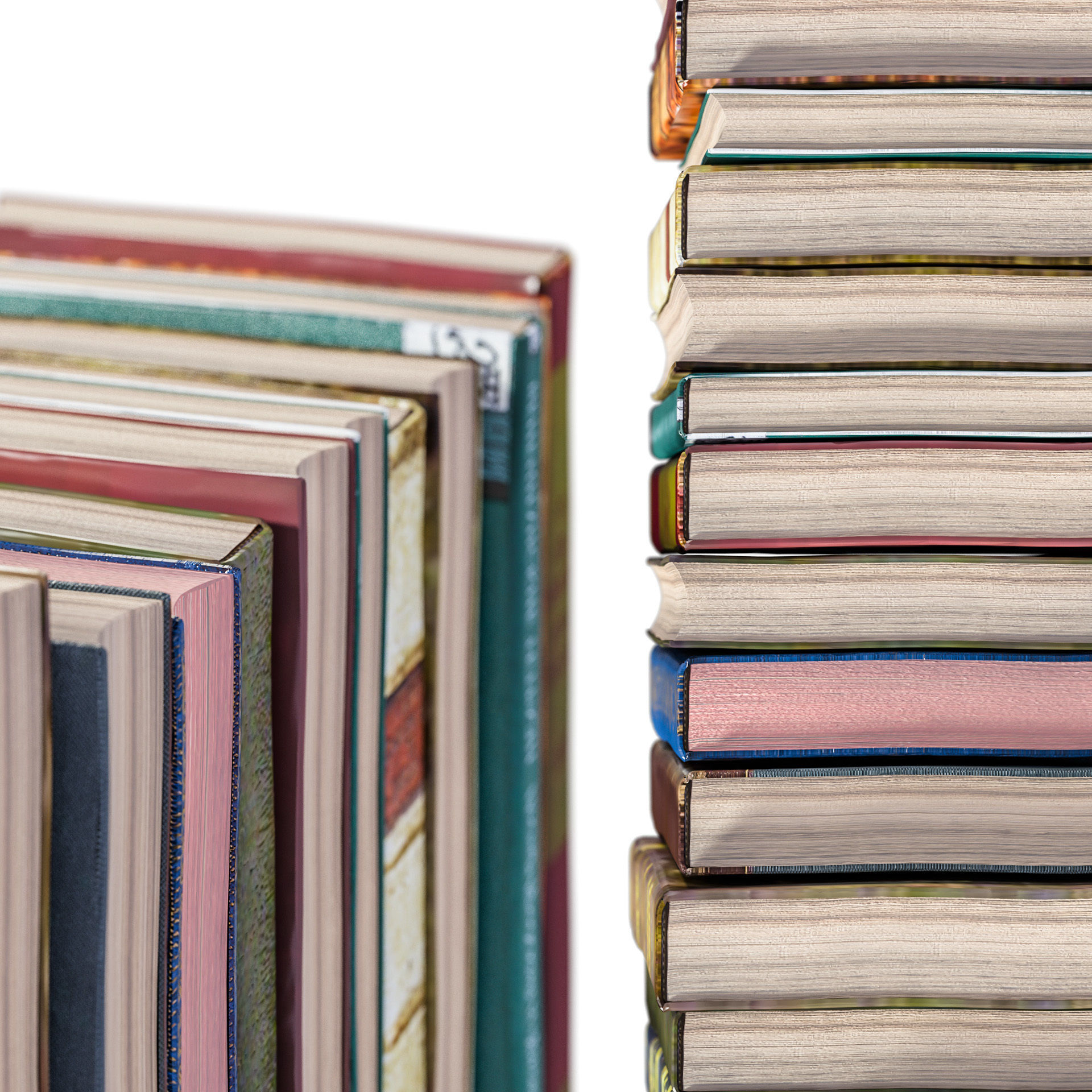 L3DV02G04 - books set 3D model_3