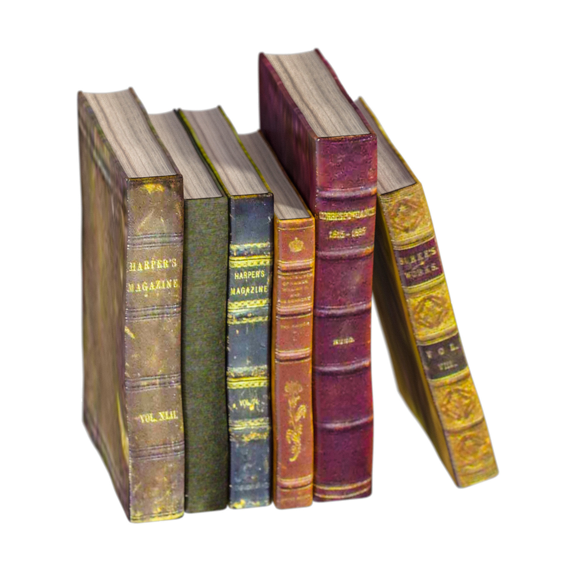 L3DV02G04 - books set 3D model_1