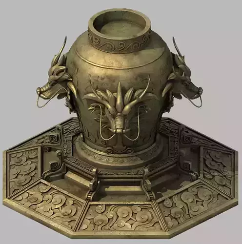 Game Architecture - Bronze - Dragon - wine altar