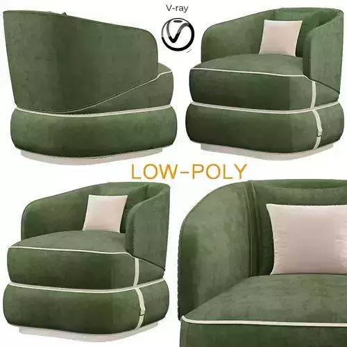 Bloom Turri armchair 3d model