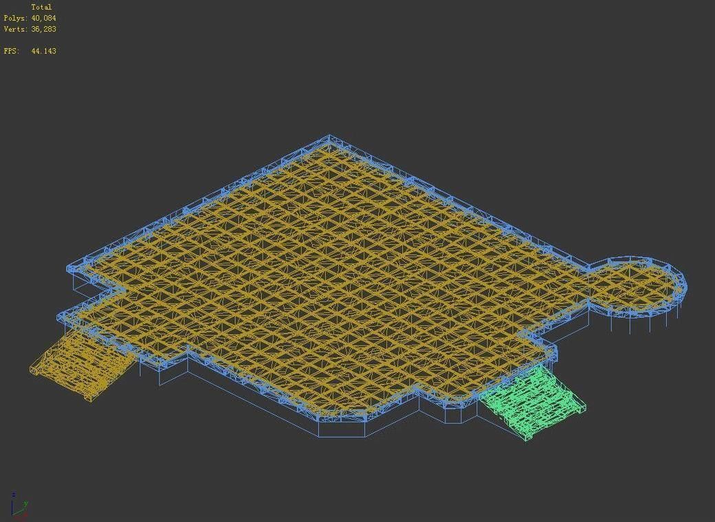 Game Building - blacksmith ground 01 3D model_4