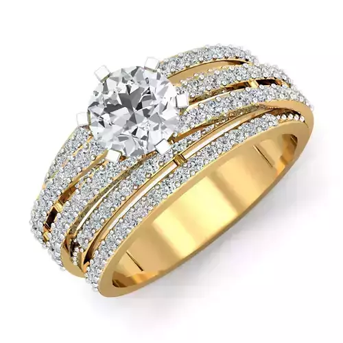 Women cocktail ring 3dm stl render detail  3D print model