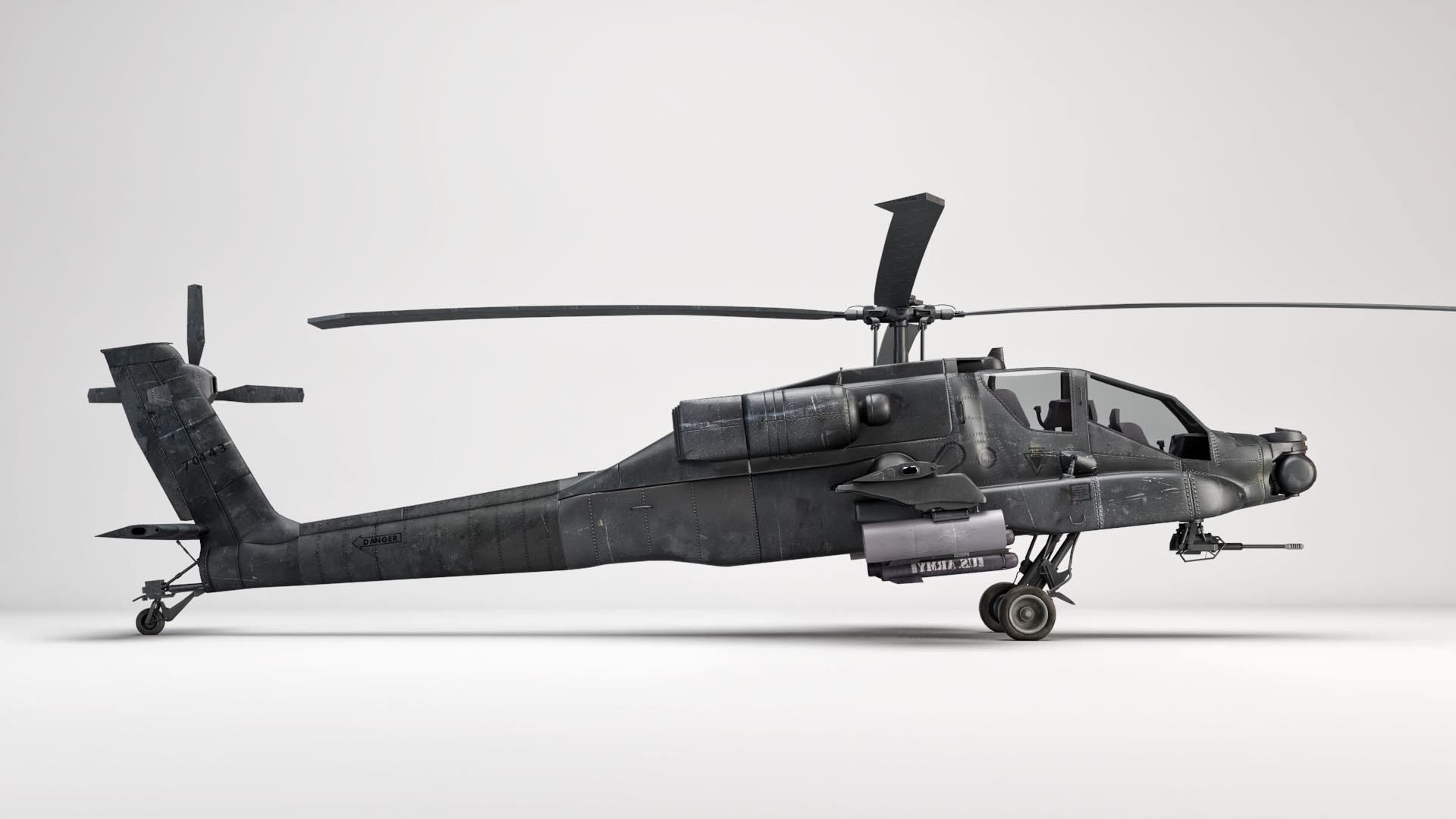 AH-64 Apache Helicopter 3D model_3