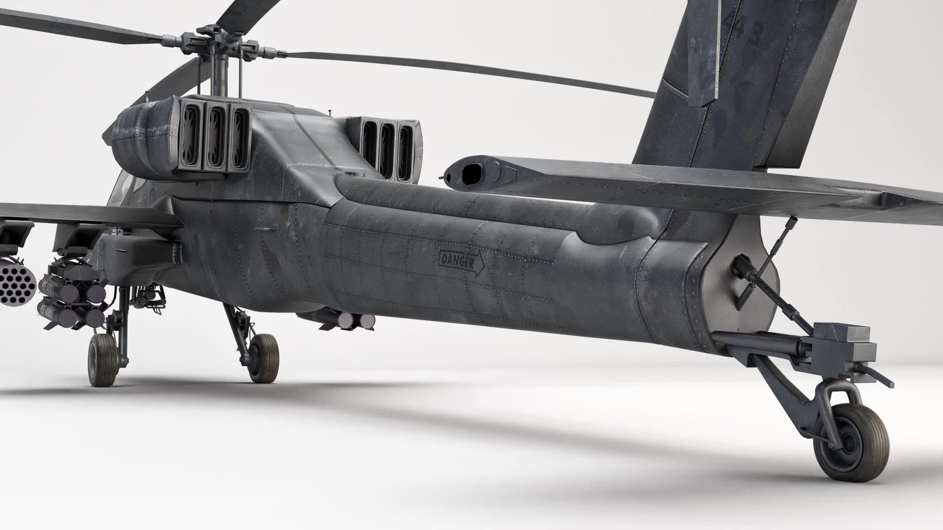 AH-64 Apache Helicopter 3D model_7