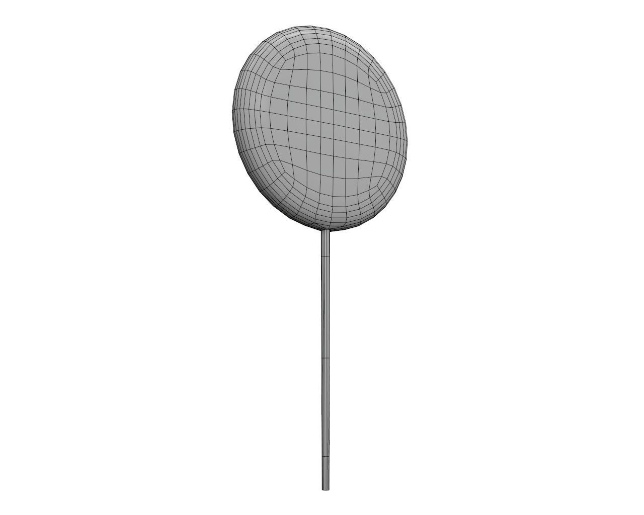 Round lollipop on stick 3D model_5
