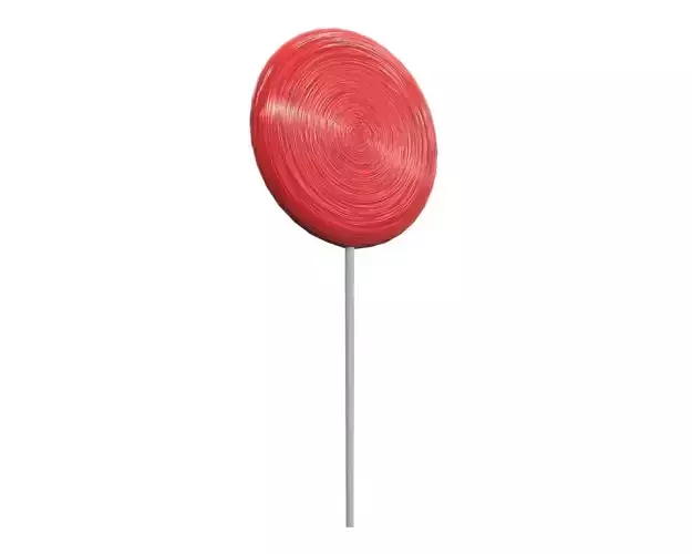 Round lollipop on stick 3D model