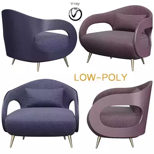 TURRI MILLER Armchair 3d model