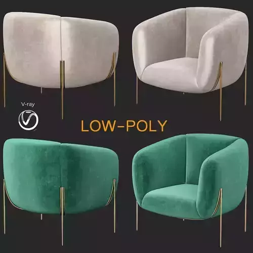 Saba Italia Geo Armchair 3d model