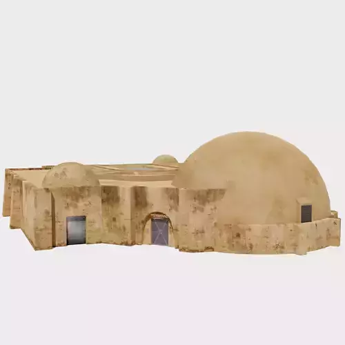 Cantina Tatooine Low-poly 3D model