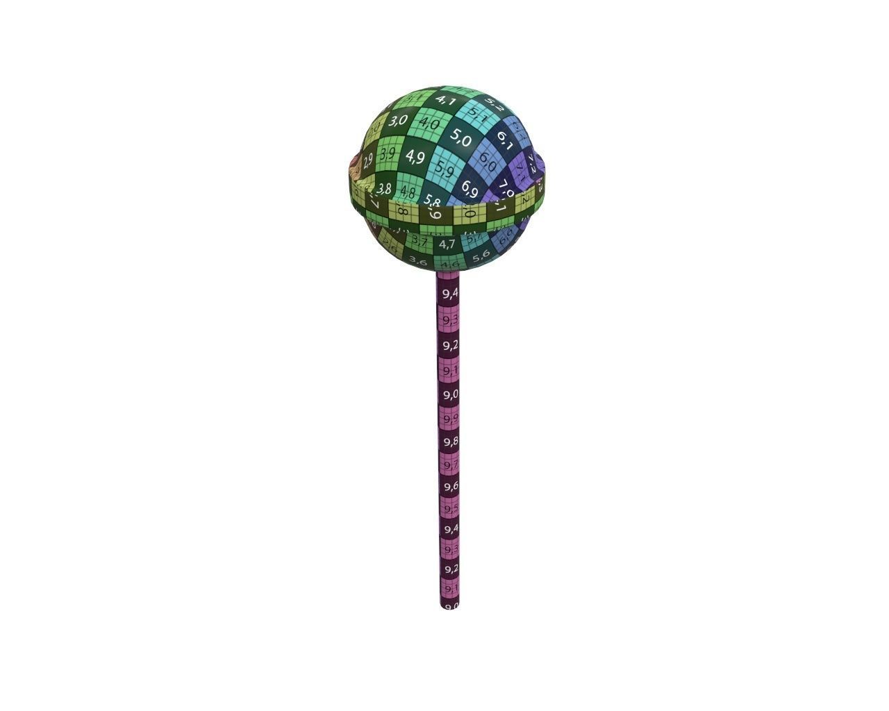 Round lollipop 3D model_8