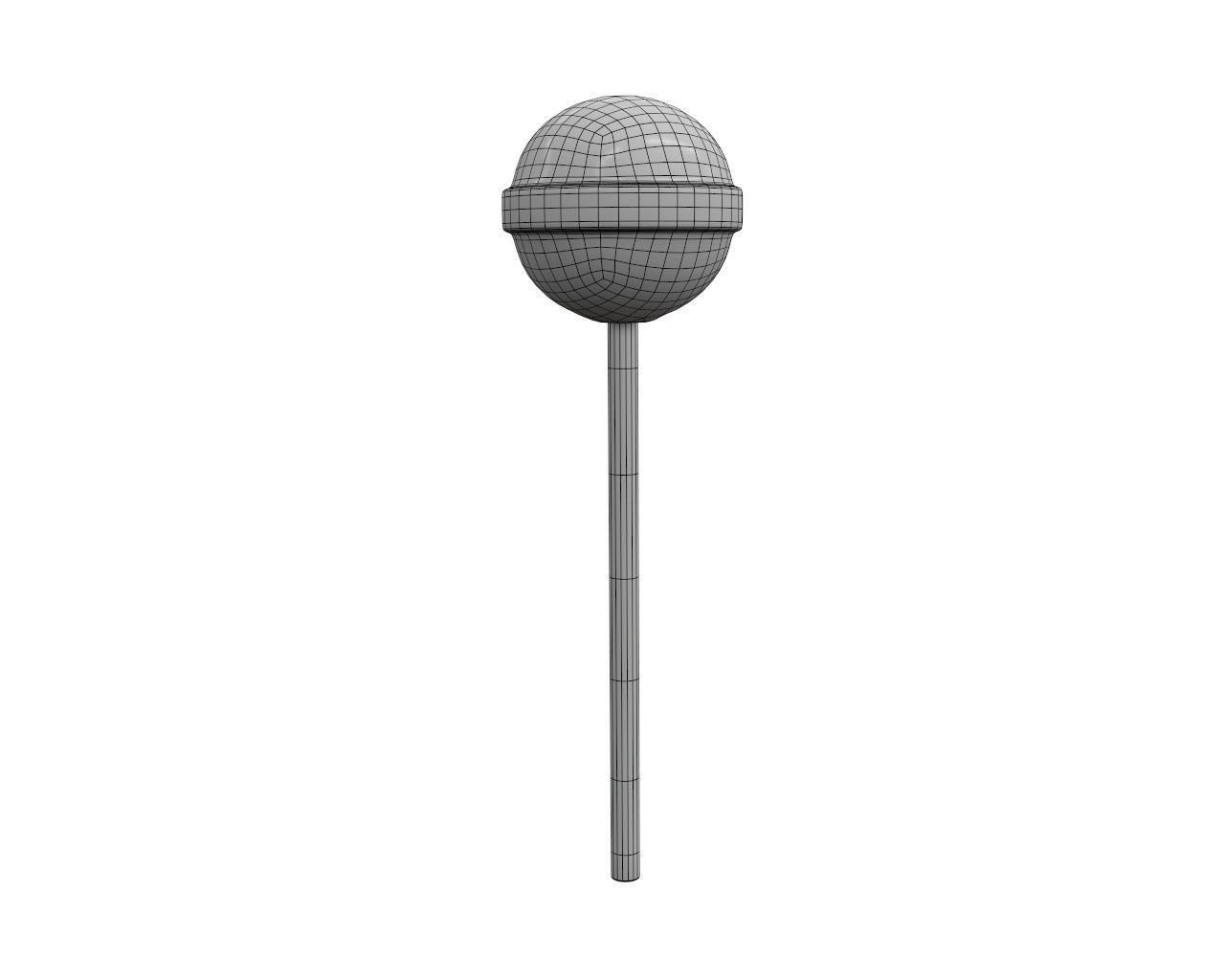 Round lollipop 3D model_4