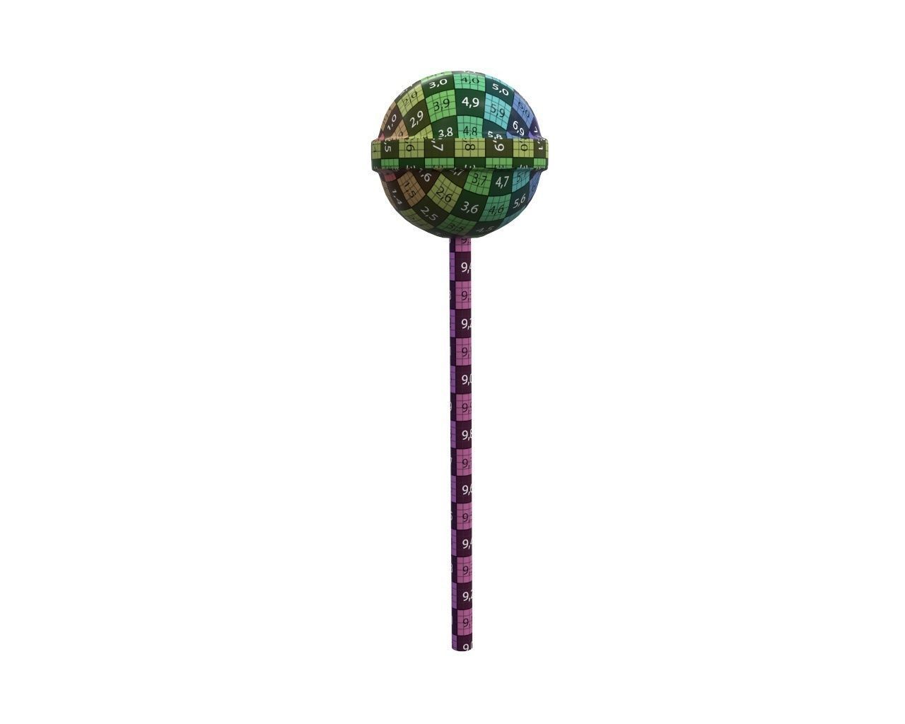 Round lollipop 3D model_7